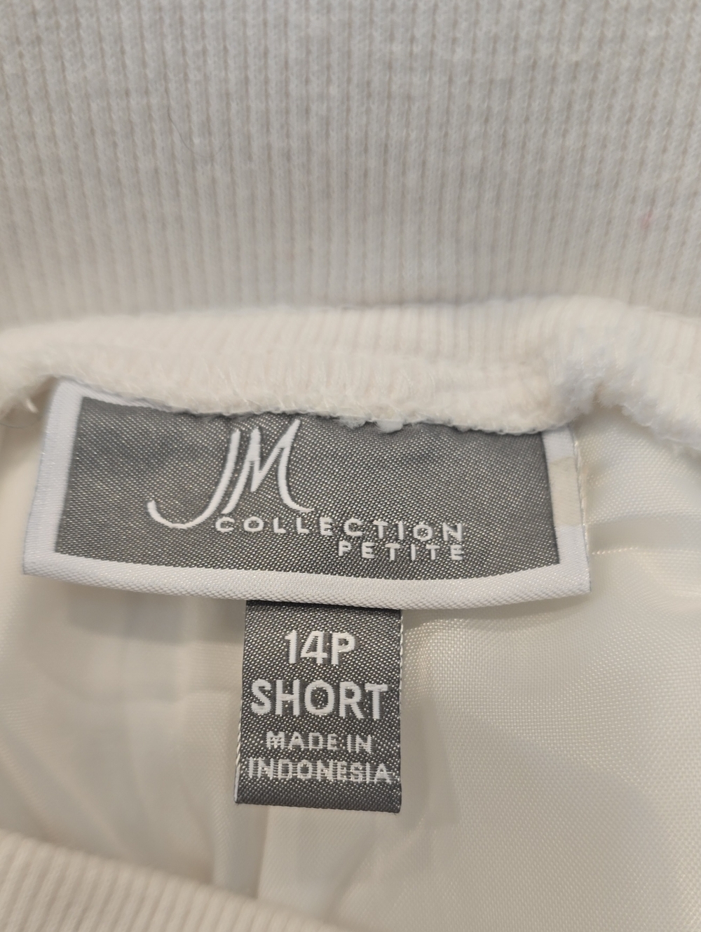 JM Collection White Linen-Blend Drawstring Pants - Picture 2 of 3